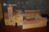 Vilabertran. Monasterio de Santa Maria.Maqueta del lado oeste