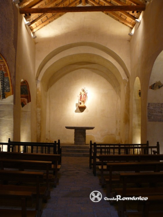 Boí. Sant Joan. Interior de la nave central