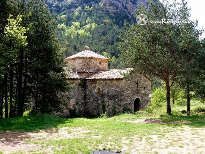 Graudescales.Monasterio de Sant Pere.Lado norte