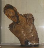 Vielha. San Miguel. Detalle del busto del Taller de Erill