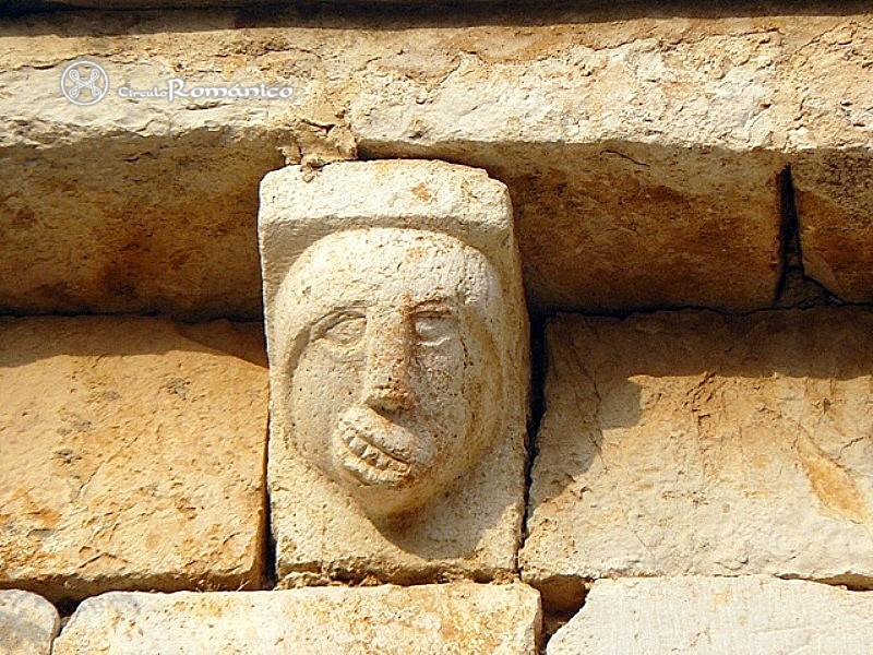 Pla de Santa Maria. Sant Ramon. Canecillo con rostro humano