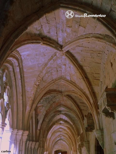Poblet. Monasterio de Santa María (Císter). Boveda de la panda del claustro