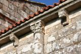 Aguada. Santa Baia. Fachada Sur. Capitel con decoración figurada