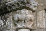 Barbadelos. Santiago. fachada sur. capitel zoomorfo