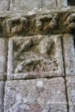 Vilar de Donas. San Salvador. Sillar con figura excavada