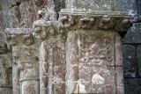Vilar de Donas. San Salvador. Sillar con motivo geometrico excavado