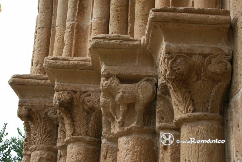 Bañares. Santa María la Antigua. Capiteles del lado izquierdo
