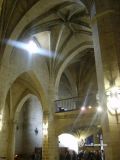 Logroño. San Bartolomé. Interior del templo hacia los pies