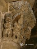 Peciña. Santa Maria de la Piscina. Capitel figurado