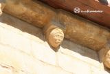 Sorejana. Iglesia de Cuzcurrita. Canecillo, cabeza humana