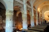 Tricio. Virgen de los Arcos. Nave lateral izquierda, columnas romanas reutilizadas 