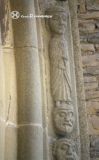 Olcoz. San Miguel. Arquivoltas, detalle. Decoración figurada