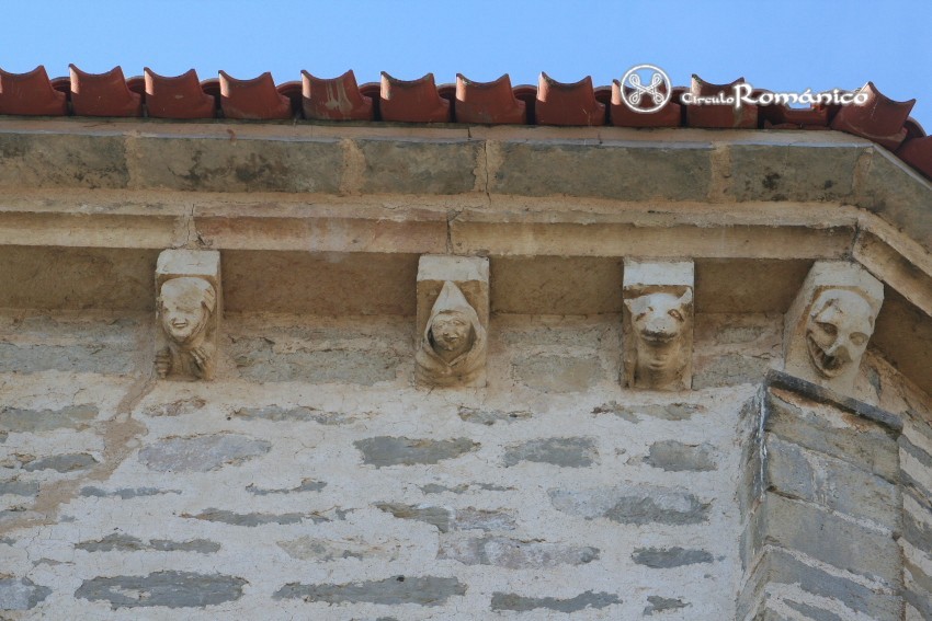 Hueto de Abajo (Otobarren). San Vicente. Canecillos figurados