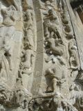 Castelviel. Notre Dame. Detalle de las arquivoltas figuradas