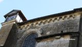 Reole, La. Saint Pierre. Detalle de arcos lombardos del presbiterio