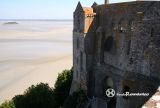 Mont Saint Michel; Le. San Miguel. Vista exterior del claustro y dependencias monásticas