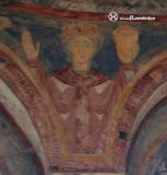 Berzé-la-Ville. Chapelle des Moines. Detalle de santo