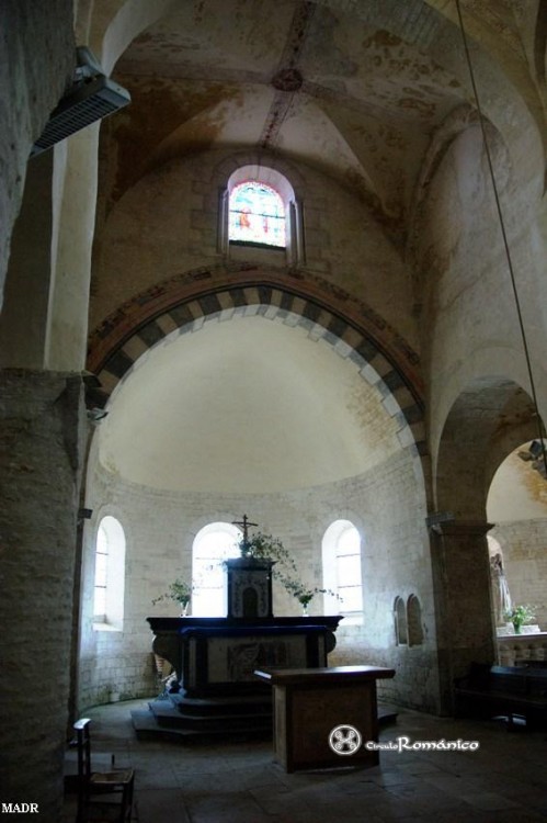 Chapaize. San Martín. Vista del ábside central y el sur