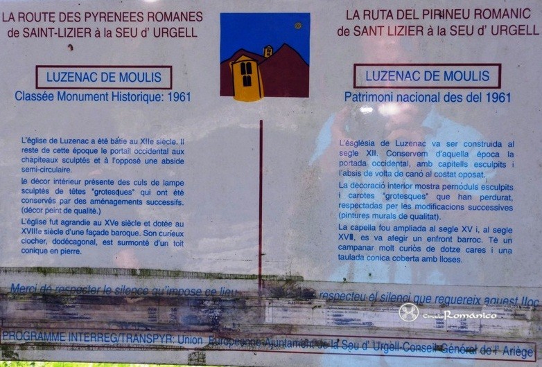 Luzenac de Moulis. Notre Dame. Cartel