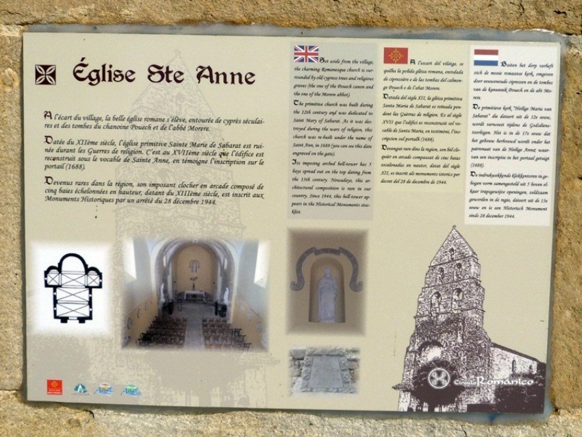 Sabarat. Ste Anna. Cartel