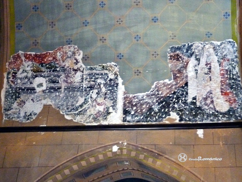 Tremesaygues. Notre Dame. Restos de pintura románica