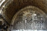 Cahors. Saint-Étienne. Tímpano con la ascensión triunfal de Cristo