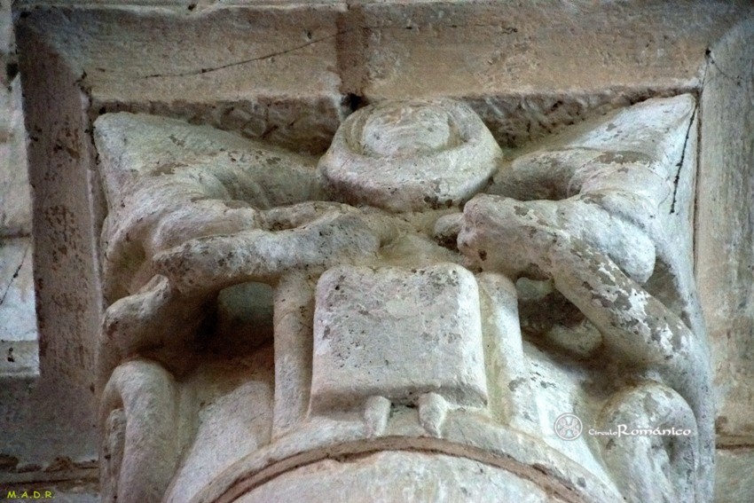 Montjaux. Saint Quirimus. Capitel figurado del crucero