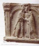 Avignon. Abadía de San Rufo. Capitel del claustro: Visitación