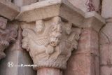 Villefranche de Conflent. Saint Pierre. Canecillo con cuadrúpedos