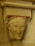 Pannonhalmi. Abadía Benedictina de San Martín. Ménsula con cabeza masculina de la cripta