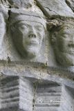 Dysert O´Dea. Monasterio de Saint Tola.Dovela con rostro