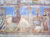 Capua. Sant'Angelo in Formis. Interior, frescos. Entrada Cristo a Jerusalén