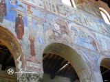 Capua. Sant'Angelo in Formis. Interior, frescos nave central. Pasión Cristo