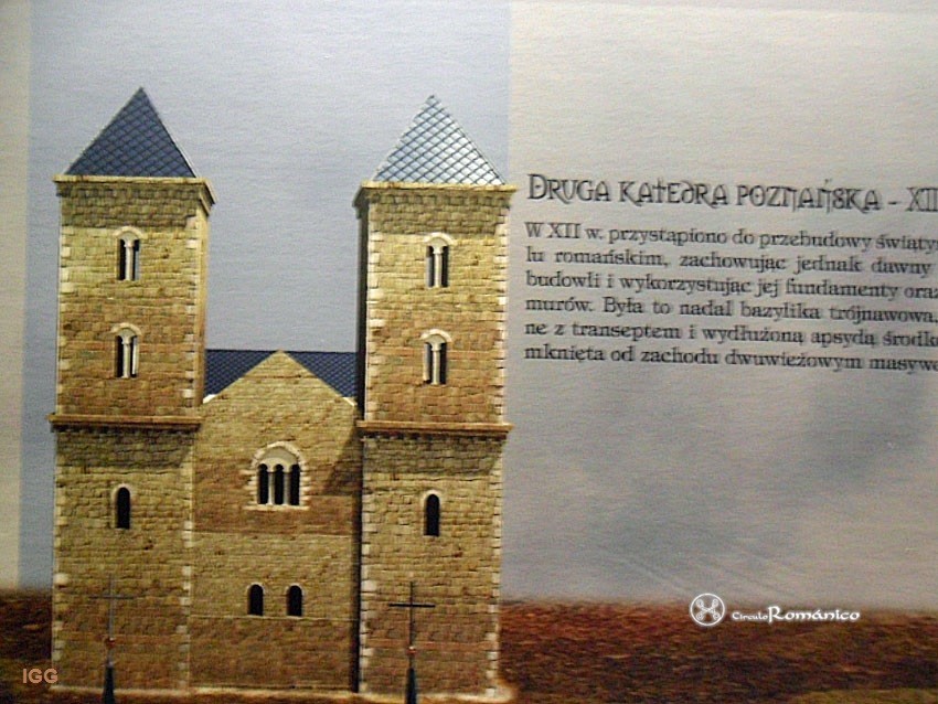 Poznan. San Pedro y San Pablo. Hipotético alzado del westwerk