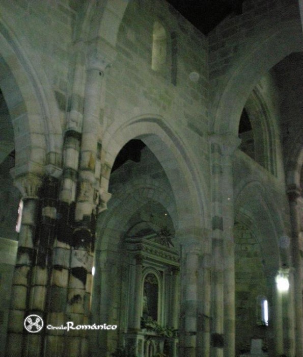 Peñafiel-Paço de Sousa. Monasterio de San Pedro. Nave central, arcada apuntada