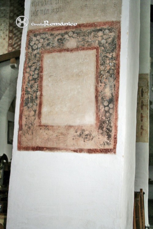 Llantwit Major. Iglesia de Saint Illtud.Resto de pintura 