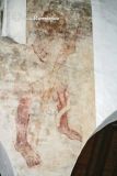 Llantwit Major. Iglesia de Saint Illtud.Personaje pintado
