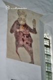 Llantwit Major. Iglesia de Saint Illtud.Restos de Virgen pintada