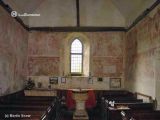 Hardham. Hardham.Iglesia de Saint Botolph Pared oeste